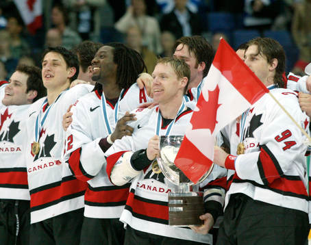 Ishockey, VM, Final, Kanada , Anson Carter, Jimmy Draper,