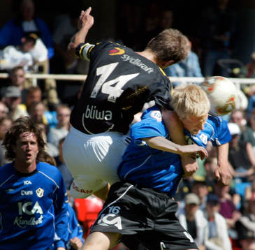 Magnus Andersson, Halmstad och Krister Nordin, AIK