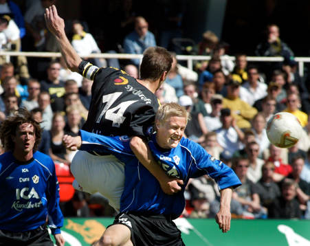 Magnus Andersson, Halmstad och Krister Nordin, AIK