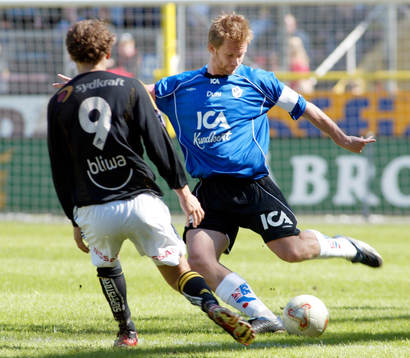 Daniel Hoch, AIK och  Tommy Jönsson, Halmstad