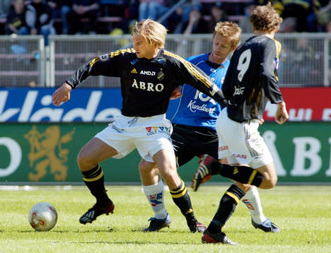 Andreas Andersson och Daniel Hoch, AIK och  Tommy Jönsson,