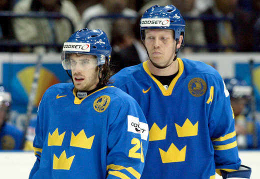 Mats Sundin, Henrik Zetterberg, Sverige, förlorade med 3-2