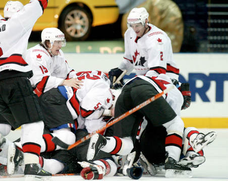Ishockey, VM, Final, Kanada , jubel