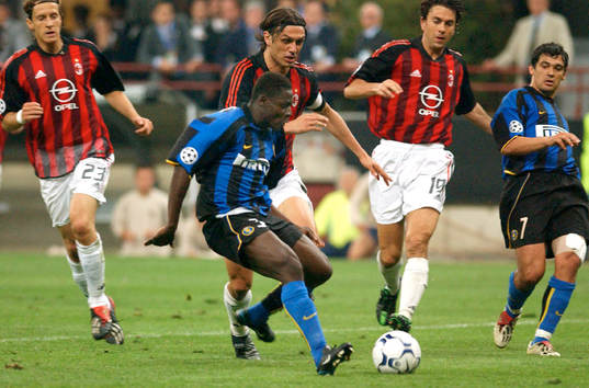 Fotboll, Champions League, Milan - Inter