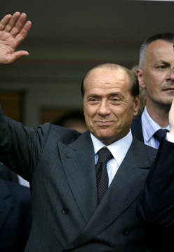 Silvio Berlusconi, president, Milan
