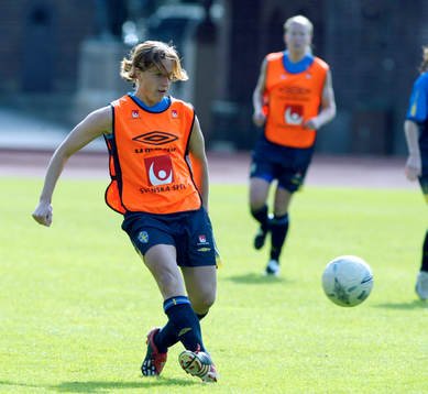 Malin Andersson, i aktion