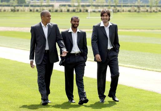 Gilberto, Ashley Cole och Robert Pires, Arsenal i sina Hugo