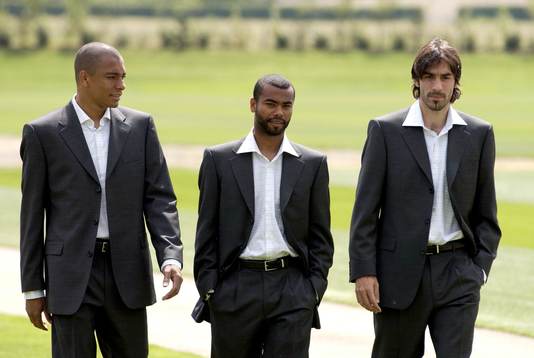 Gilberto, Ashley Cole och Robert Pires, Arsenal i sina Hugo