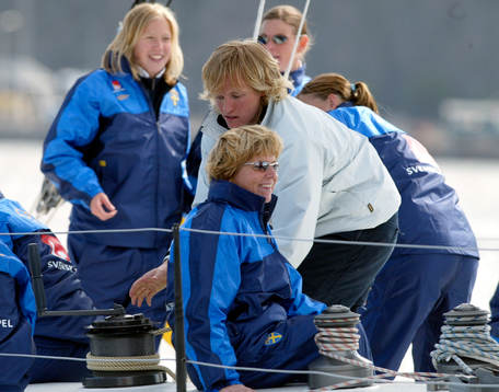 Marika Domanski Lyfors, förbundskapten Sverige. Segling,