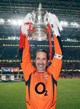 David Seaman, Arsenal, målvakt, jubel