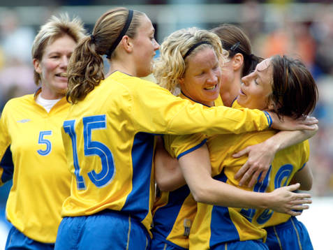 Kristin Bengtsson, Therese Sjögran, Victoria Svensson och
