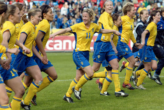 Victoria Svensson, Sverige, jubel