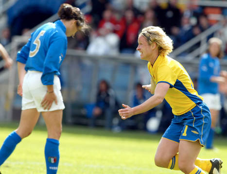 Victoria Svensson gjorde två mål