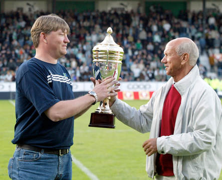 Tommy Svensson och Kristian Söderholm. Prisutdelning.
