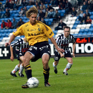 Andreas Andersson, AIK gör 0-1 på straff