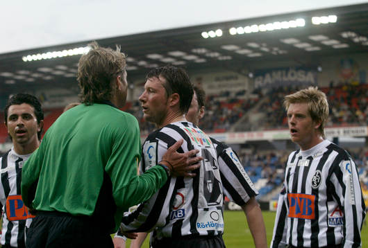 Domare, Anders Frisk och Allan Ravn Jensen, Landskrona