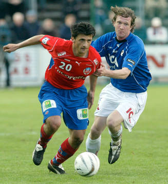 Eldin Karisik, Helsingborg och Mikael Nilsson, Halmstad