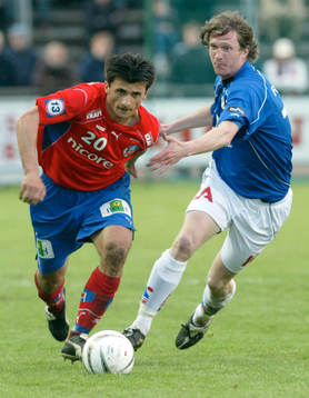 Eldin Karisik, Helsingborg och Mikael Nilsson, Halmstad