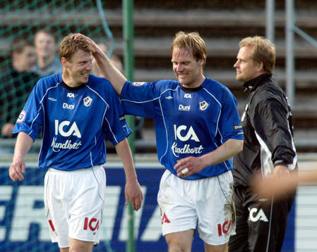 Jonas Thern, tränare myser, Torbjörn Arvidsson och Joel