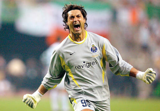 Vitor Baia , målvakt,  Porto, jubel