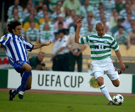 Ricardo Carvalho, Porto och Henrik Larsson, Celtic