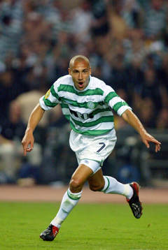 Fotboll, UEFA, Cup, Final, Henrik Larsson, Celtic jublar,
