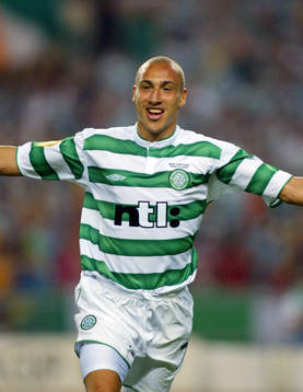 Fotboll, UEFA, Cup, Final, Henrik Larsson, Celtic jublar,