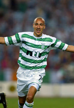 Fotboll, UEFA, Cup, Final, Henrik Larsson, Celtic jublar,