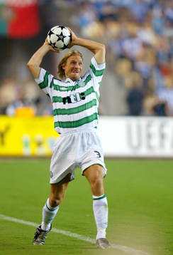 Johan Mjällby, Celtic, inkast