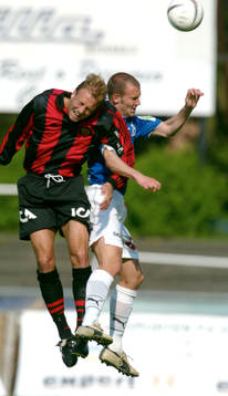 Johnny Gustafsson och Patrik Svensson, nickduell