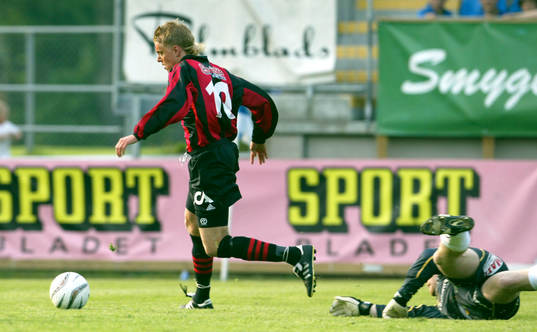 Klas Henriksson, BP punkterar matchen med sitt 0-2 mål