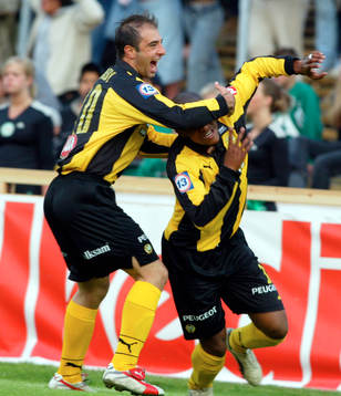 Kennedy Bakircioglü och Dede Andersson, Hammarby jubel
