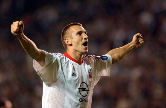 Shevchenko, Milan, jubel
