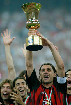 Maldini, Milan. Pokal