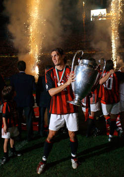 Maldini, Milan. Pokal
