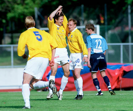 Martin Alm och Magnus Eriksson, Malmö, jubel