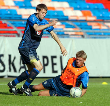 Stefan Selakovic och Marcus Allbäck