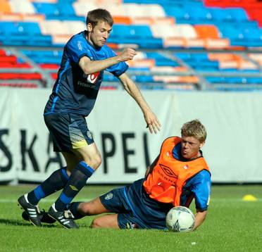 Stefan Selakovic och Marcus Allbäck