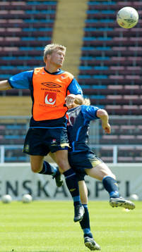 Marcus Allbäck och Christoffer Andersson, Sverige