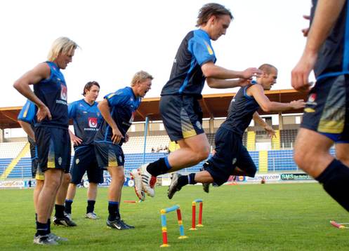 Kim Källström, Marcus Allbäck, Johan Mjällby, Andreas