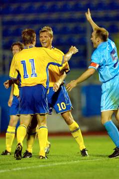 Fotboll, EM-Kval, San Marino - Sverige