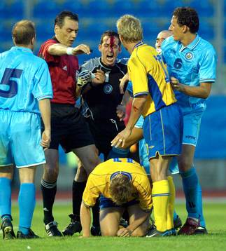Fotboll, EM, Kval, San Marino - Sverige