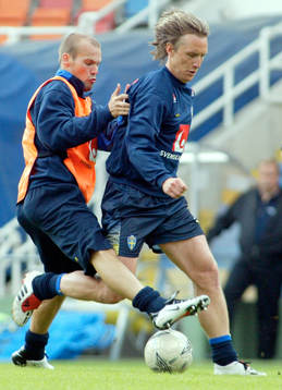 Fredrik Ljungberg och Andreas Johansson, Sverige