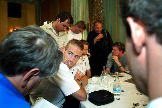 Olof Mellberg och Mattias Jonson