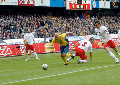 Teddy Lucic, Sverige, Tomasz Hajto och Maciej Stolarczyk,