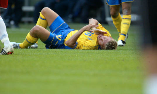 Marcus Allbäck. Skada