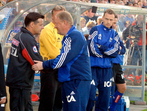 Stefan Lundin och Bosse Johansson, tränare