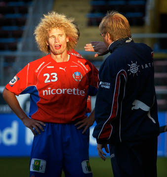 Christoffer Andersson, Helsingborg. Skada, blod