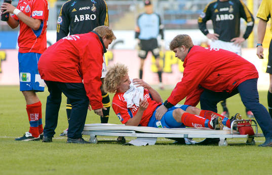Christoffer Andersson, Helsingborg. Skada, bår