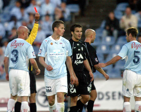 Rött kort för ex-MFF-aren, Mattias Thylander